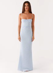 Anna Sophia Maxi Dress - Blue
