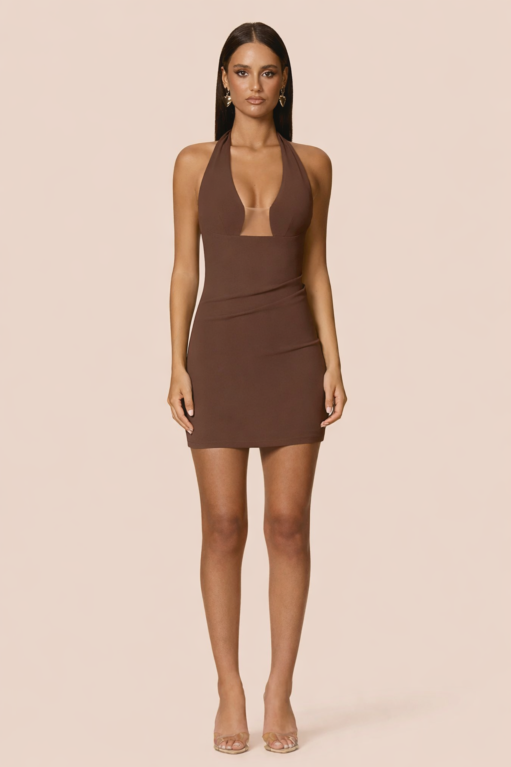 Nookie Demi Mini Dress - Mocha