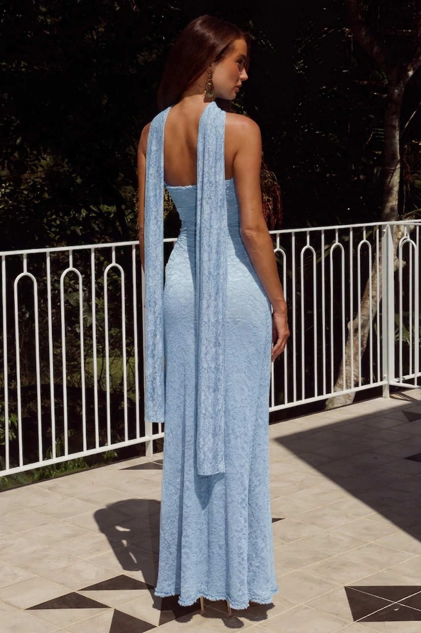 Amana Maxi Dress - Pale Blue