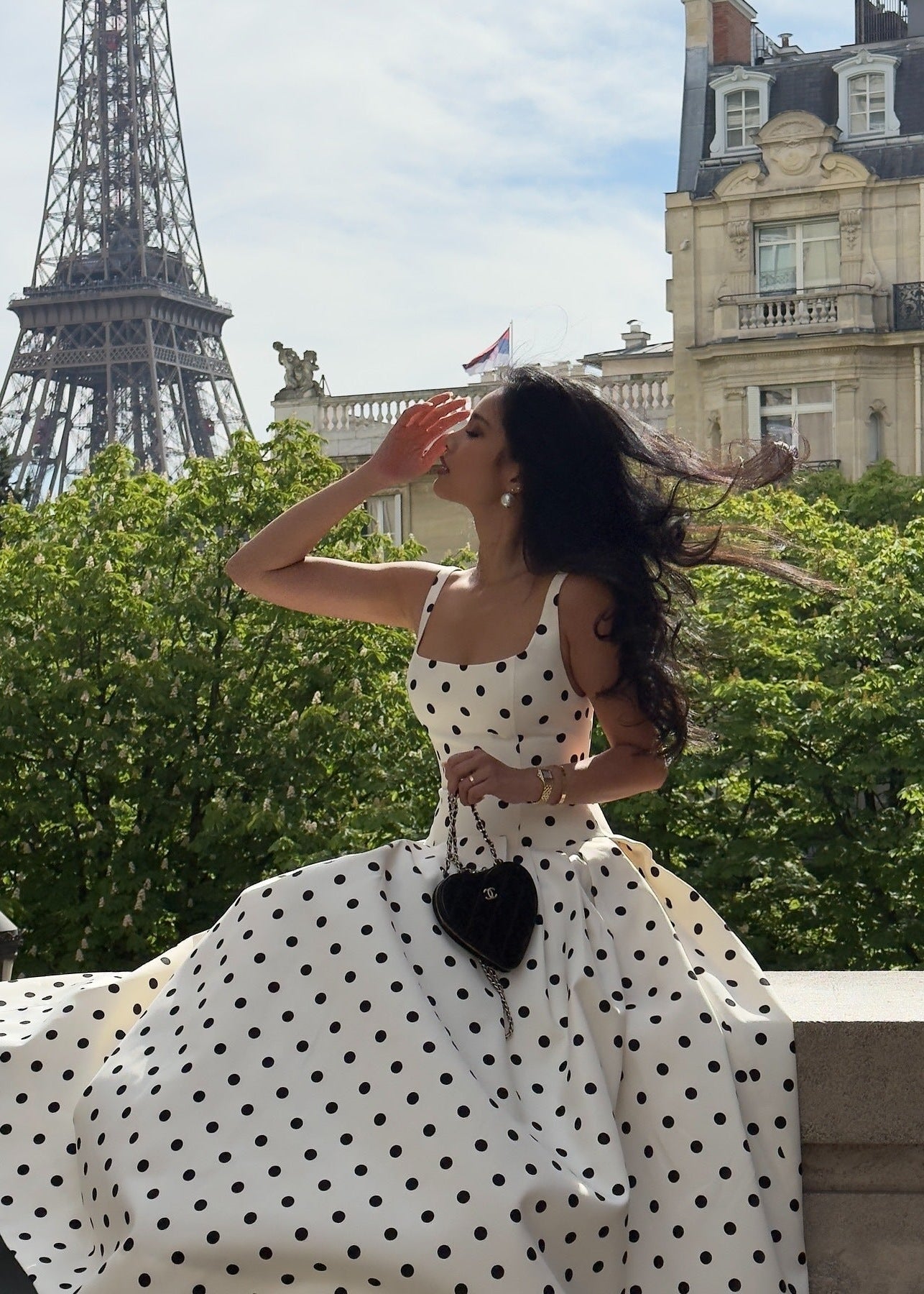 Livette - Polka Dot Midi Dress