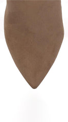 Elan Over Knee High Heel Boots  - Taupe