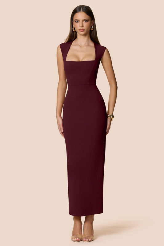 Nookie Savannah Midi Dress - Wine