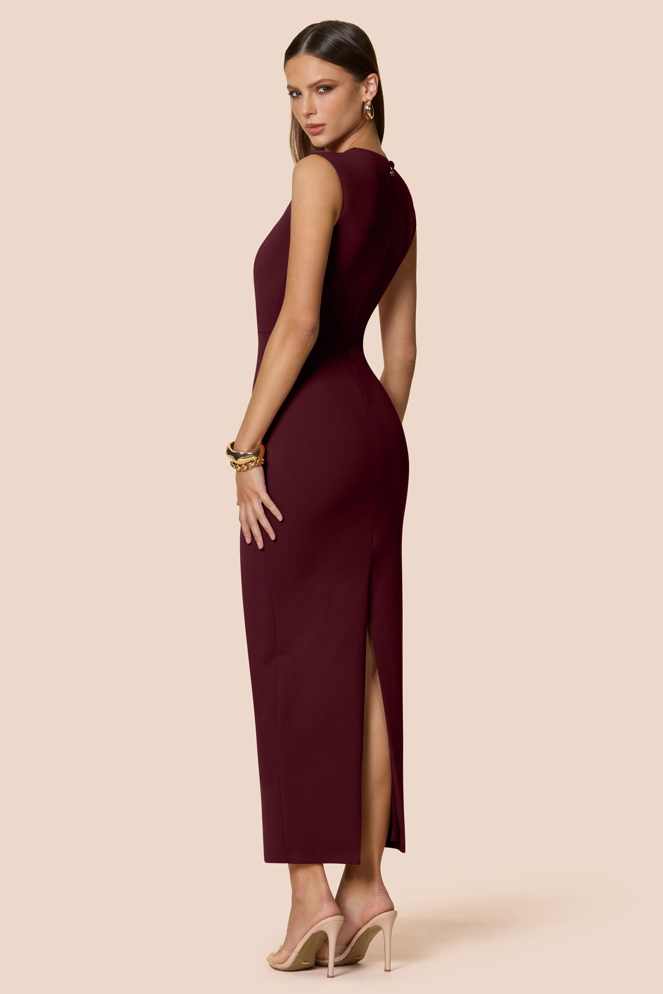 Nookie Savannah Midi Dress - Wine