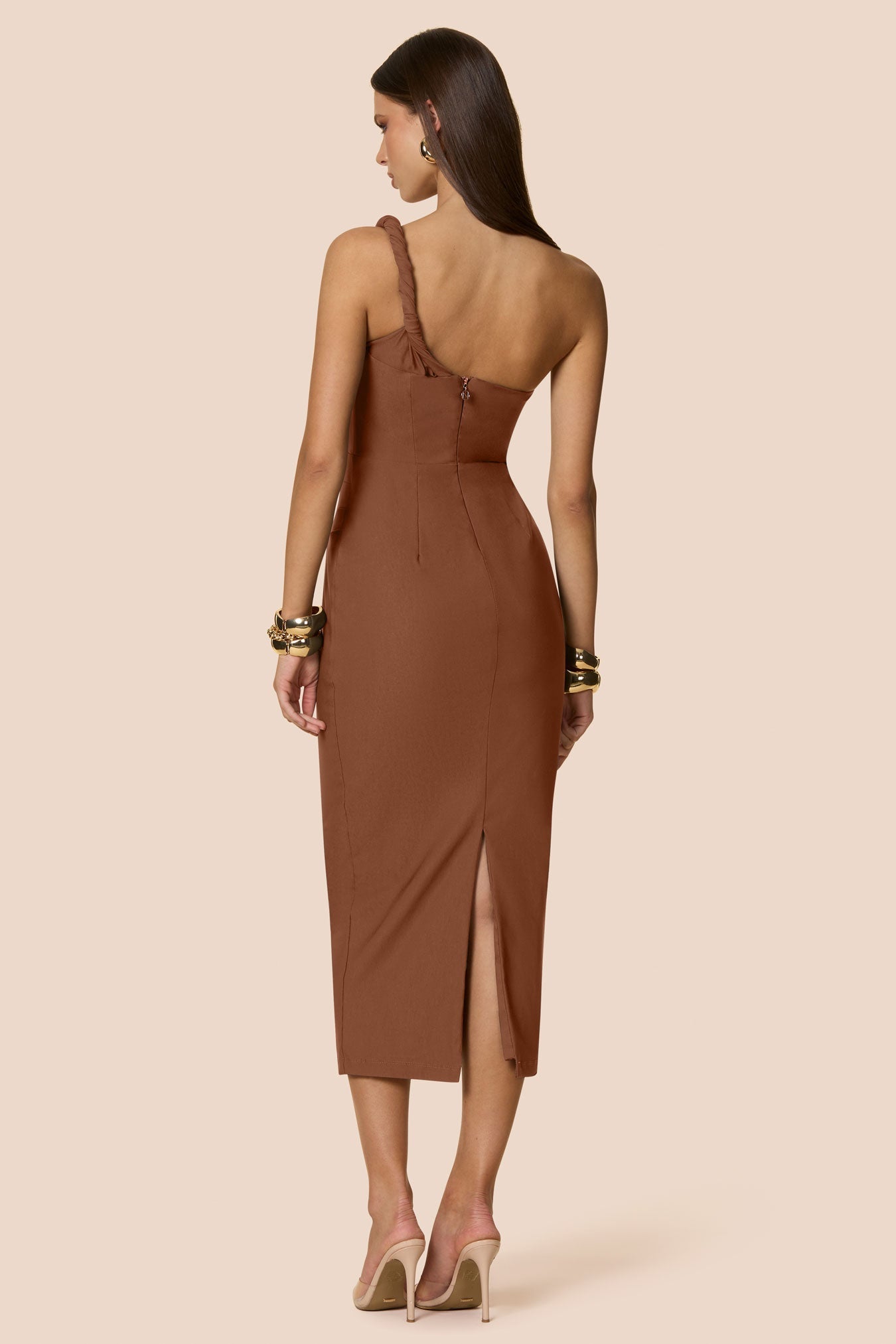 Nookie Eva Midi Dress - Caramel