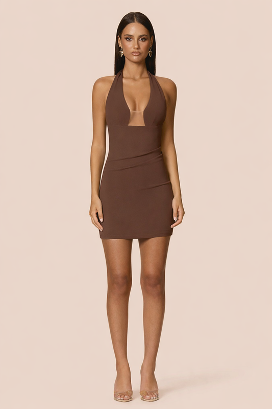 Nookie Demi Mini Dress - Mocha