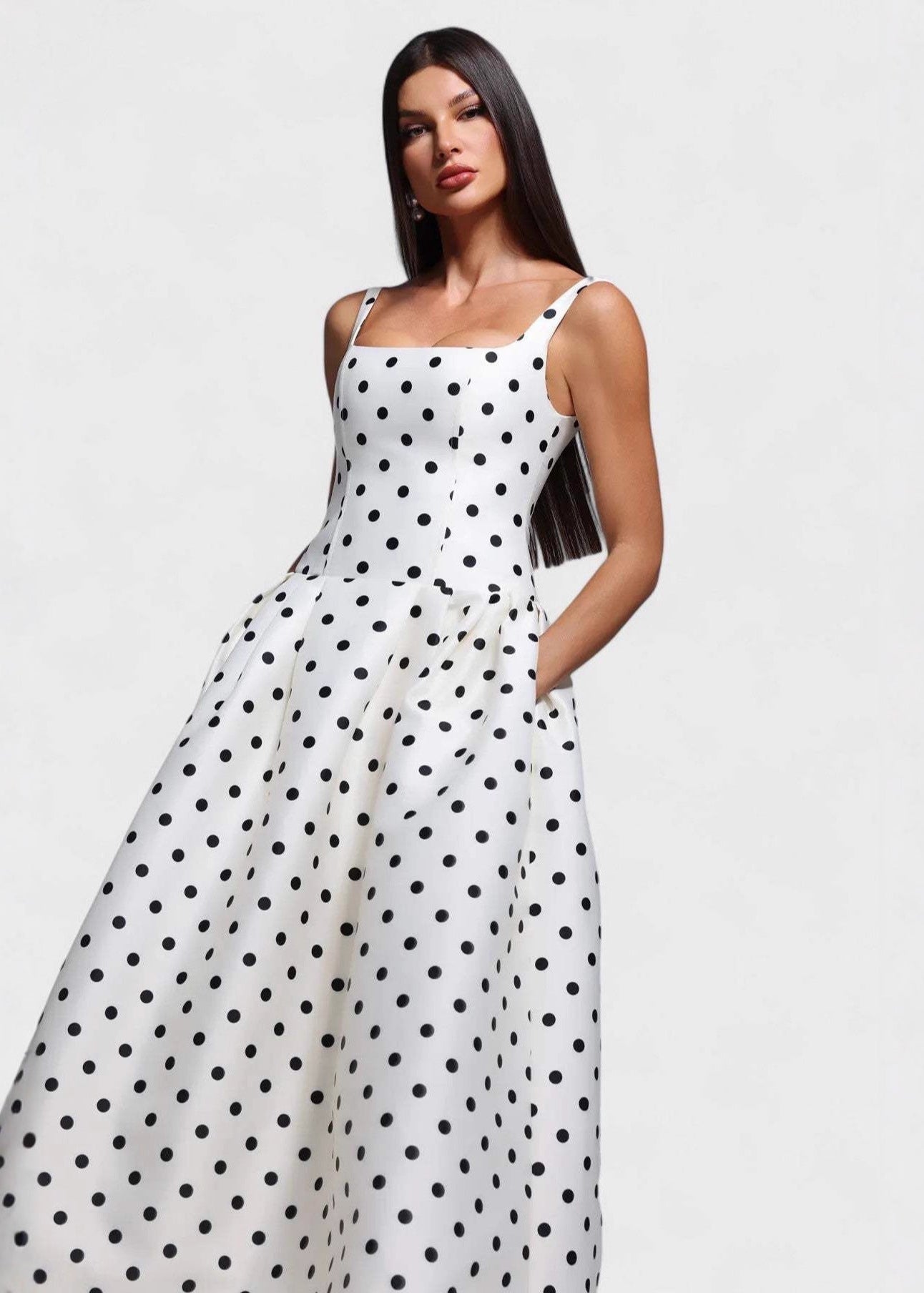 Livette - Polka Dot Midi Dress