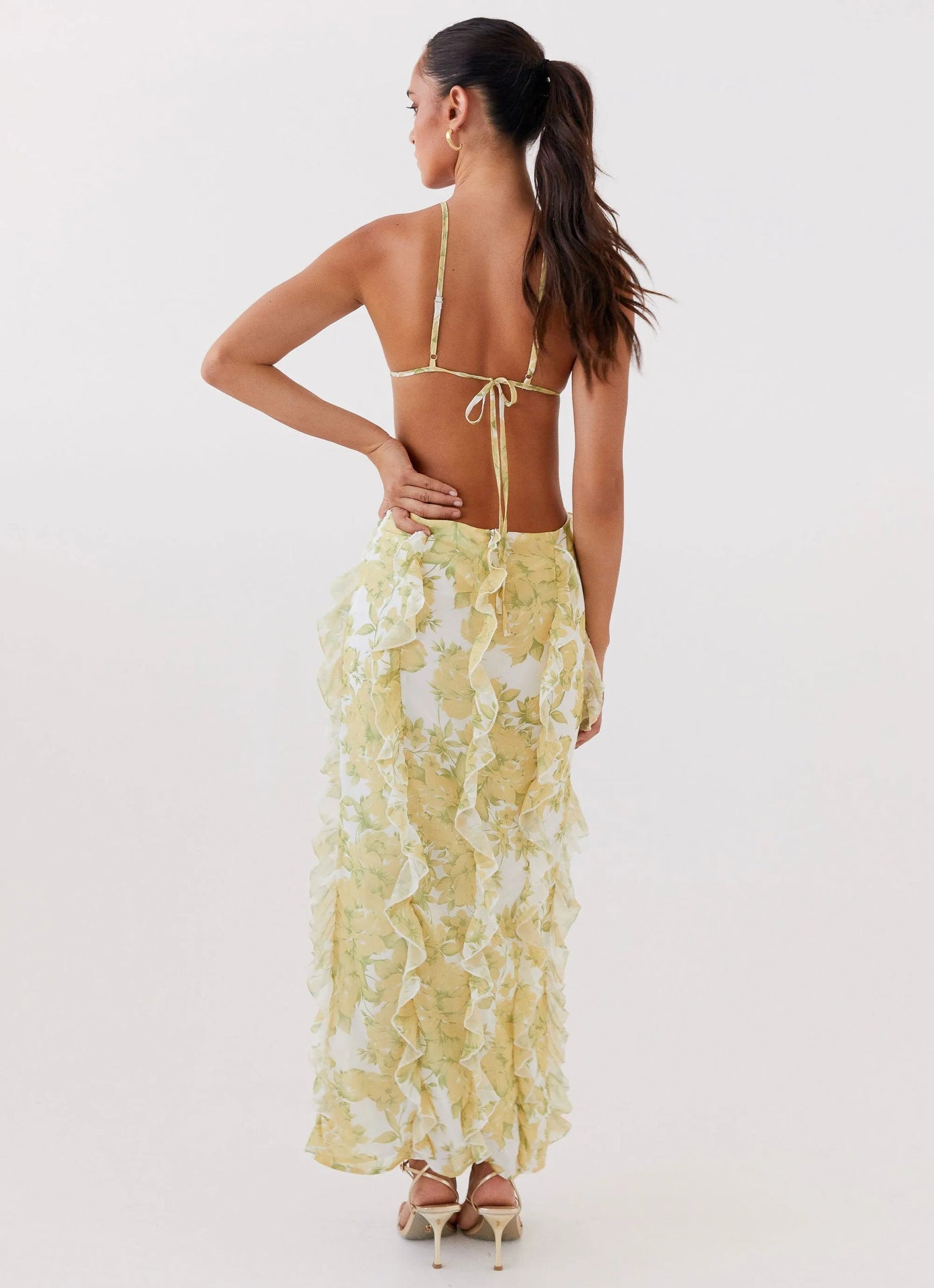 Livette - Sunset Ruffle Maxi Dress