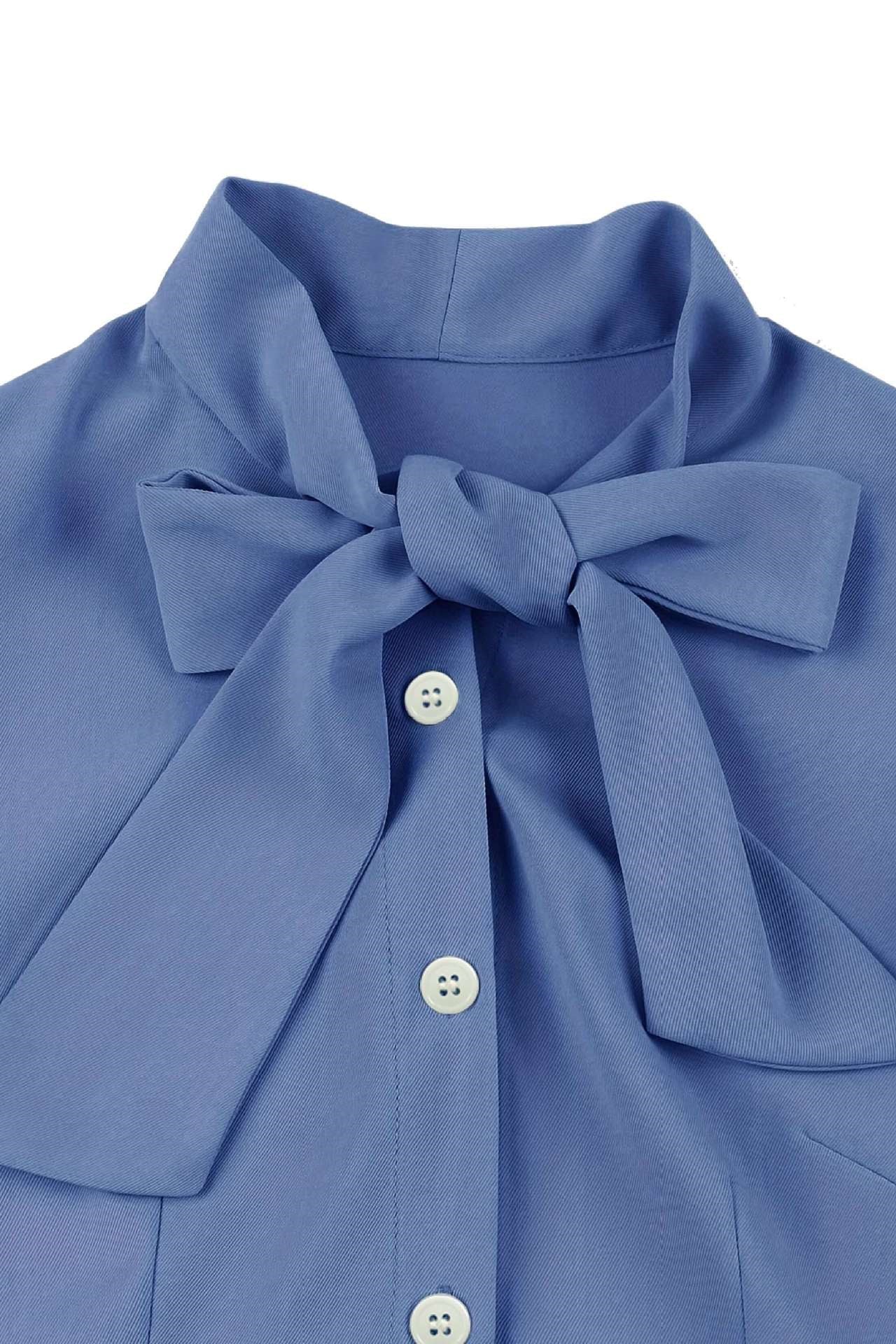 Flare Sleeves Purple Short Dress