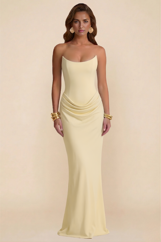 Cherie Maxi Dress - Lemon