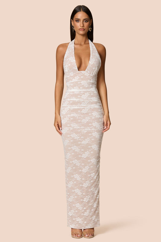 Nookie Arabella Halter Maxi Dress -  Ivory