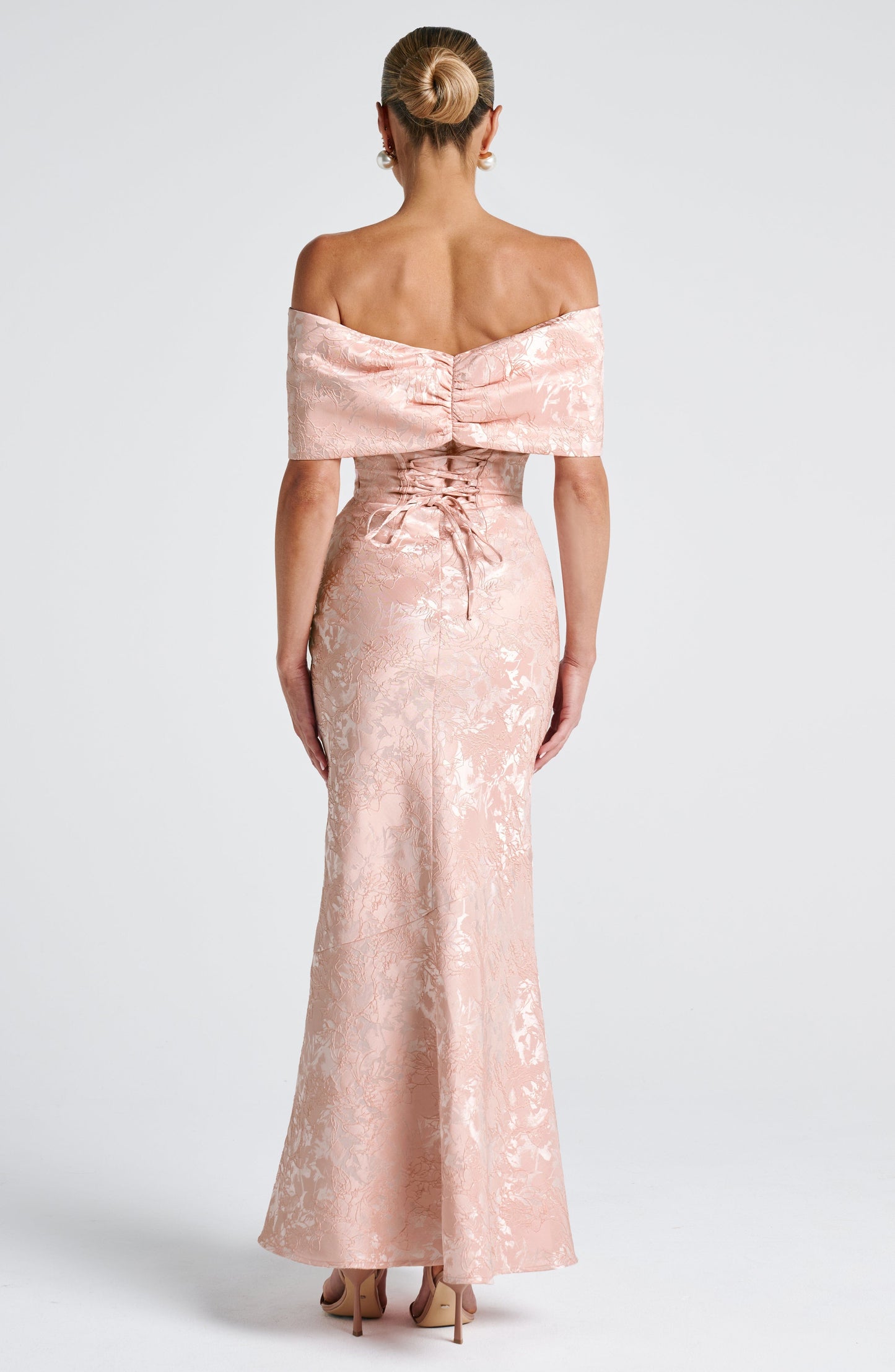 Livette - Bow strapless Maxi Dress