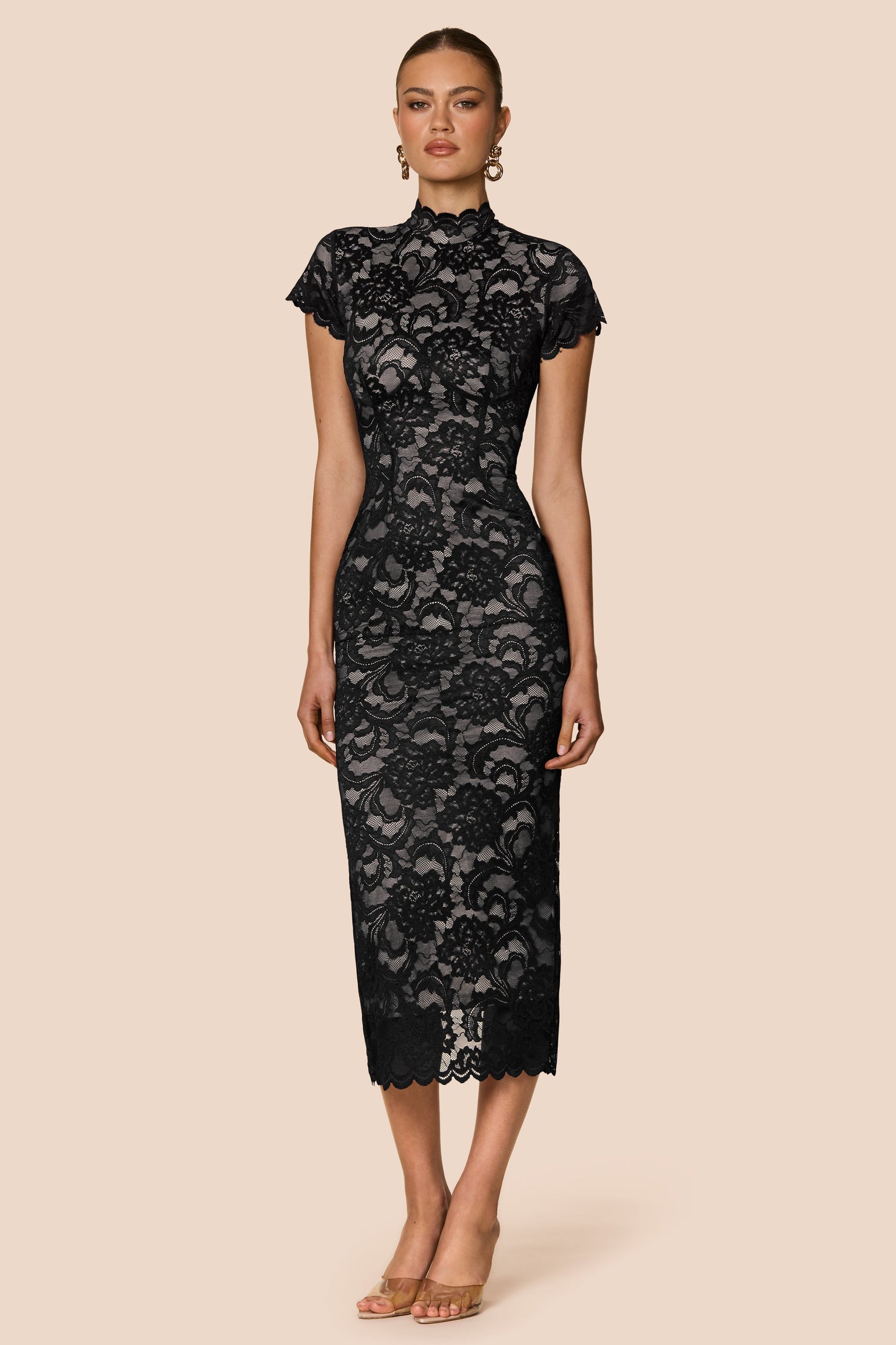 Nookie Alessia Midi Dress - Black