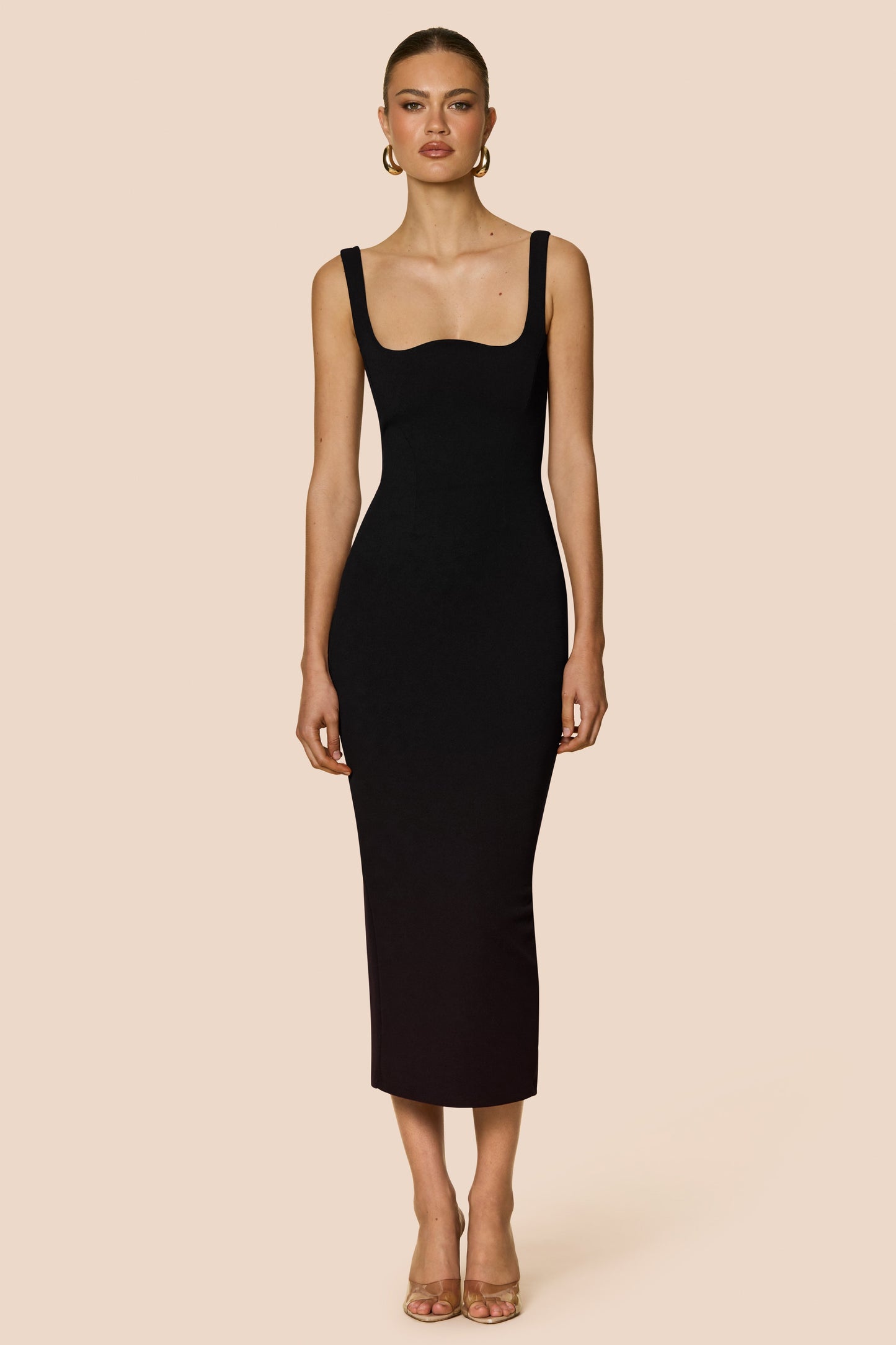Nookie Elle Midi Dress - Black