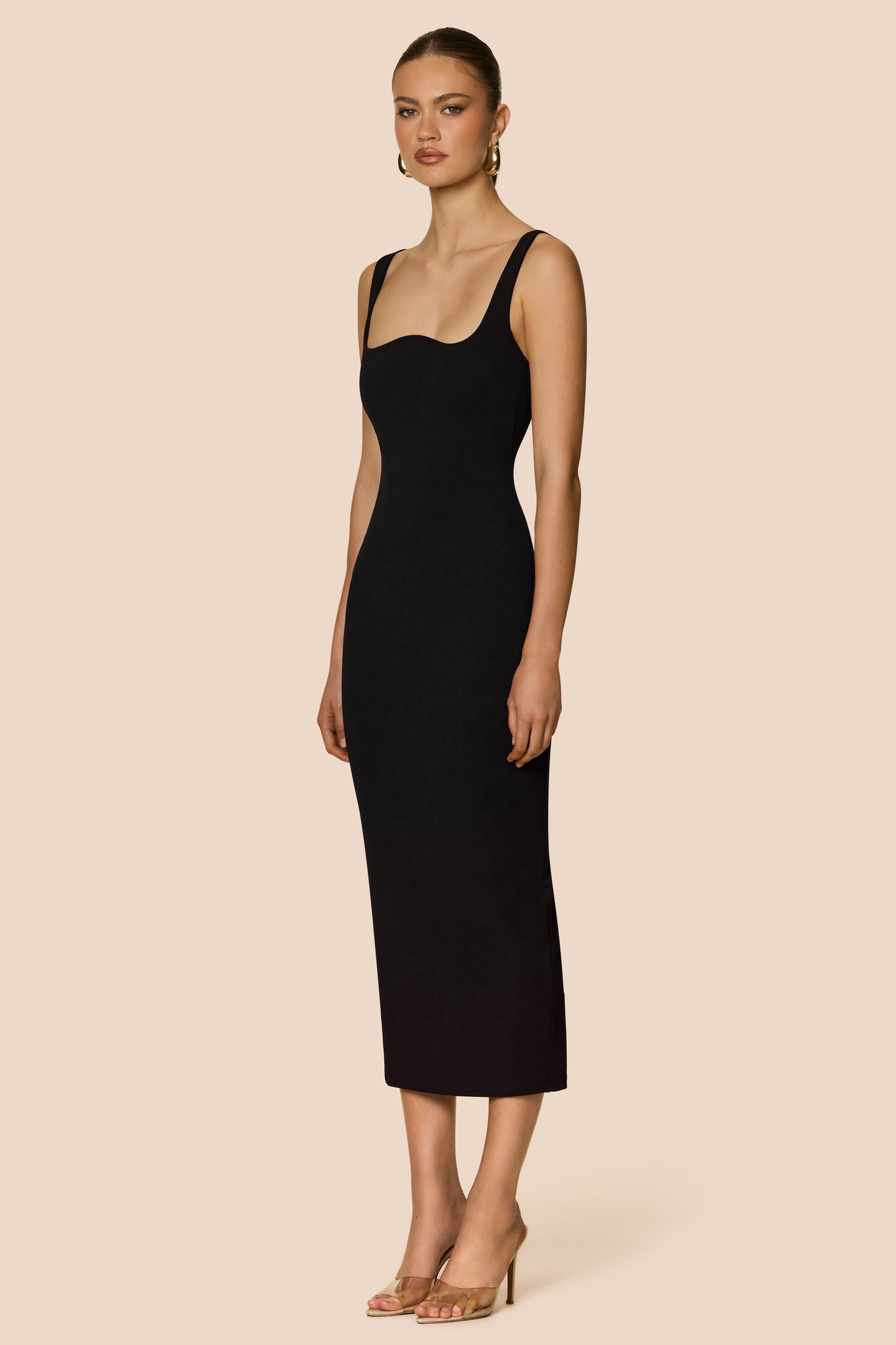 Nookie Elle Midi Dress - Black