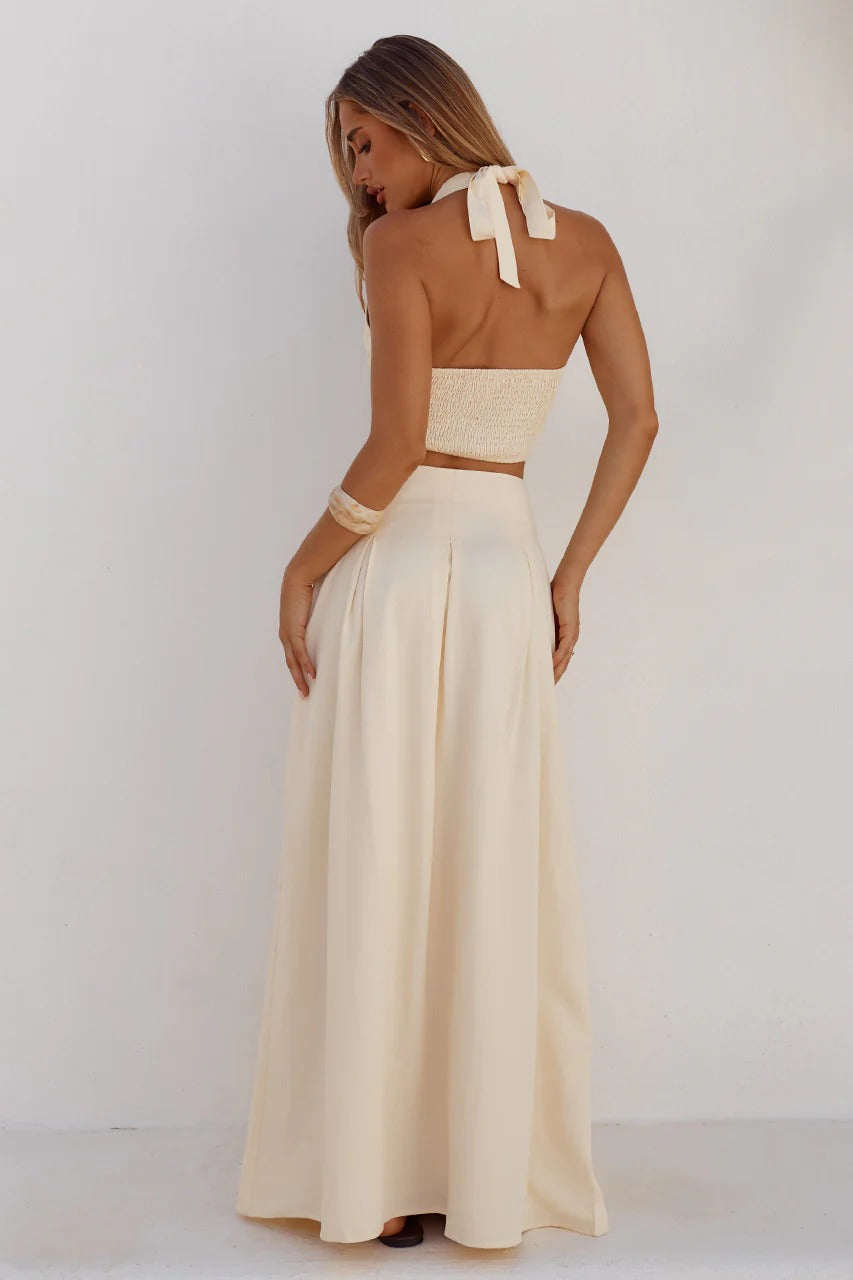 Willow Halter Top - Butter