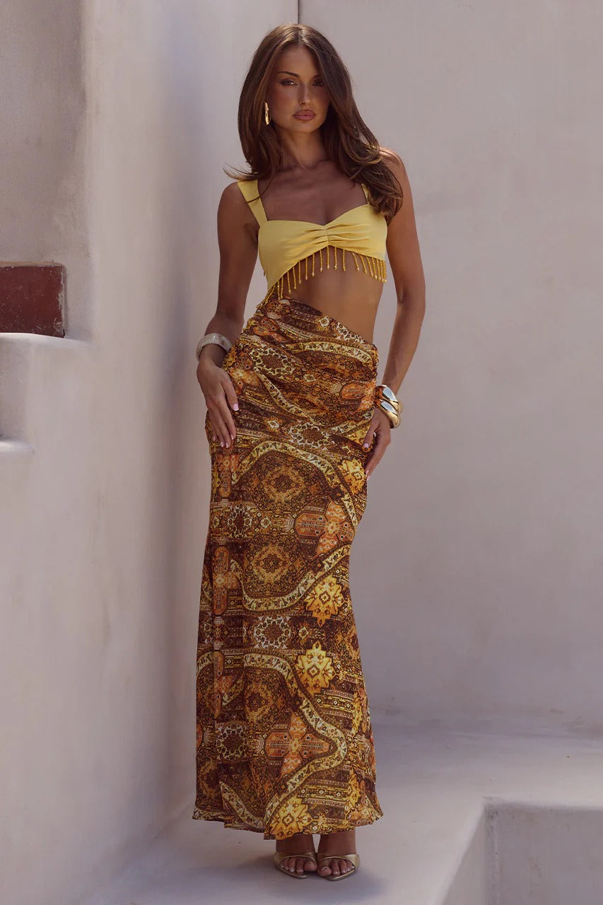 Alzona Maxi Dress - Magnolia Mango