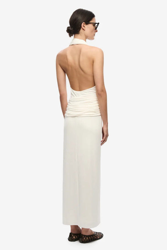 Misha Cabana Cupro Dress - Ivory