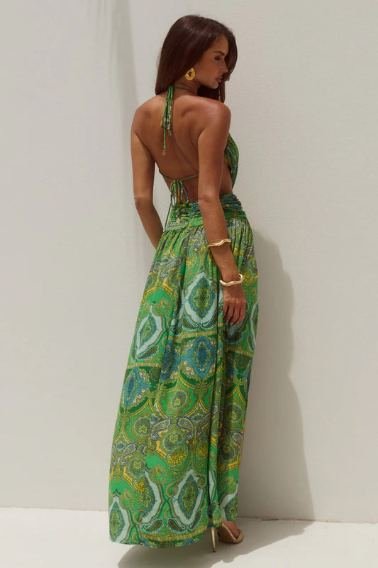 Fontana Maxi Dress - Indiana Green