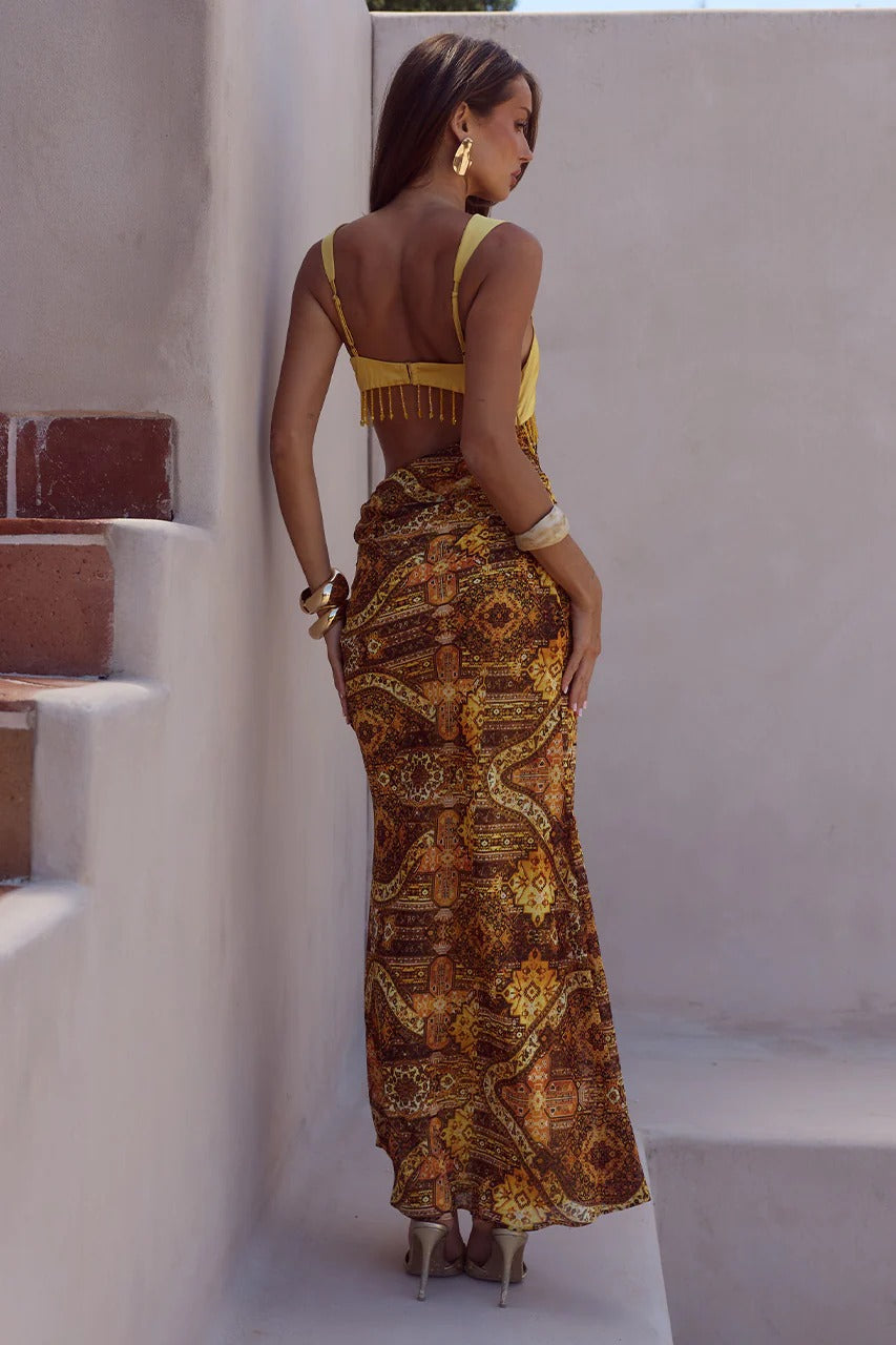 Alzona Maxi Dress - Magnolia Mango