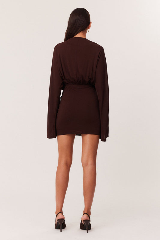 Yolanda Mini Dress - Chocolate