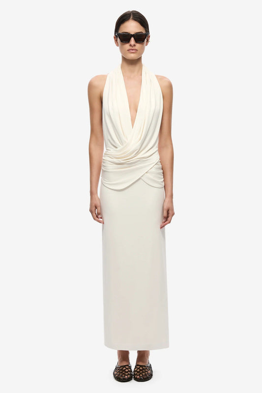 Misha Cabana Cupro Dress - Ivory