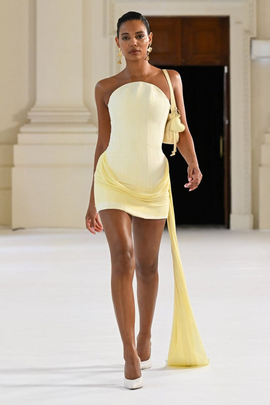 Soraya Mini Dress - Lemon